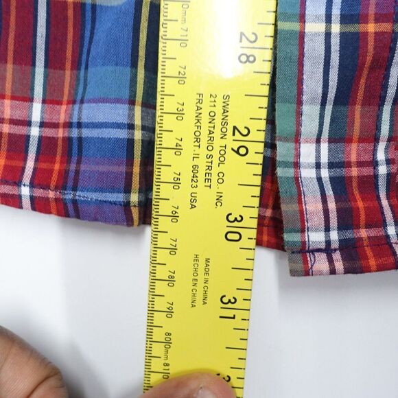 Chaps Shirt Men's Medium Multicolor Plaid Long Sleeve Classic Pocket Button-Down - Picture 5 of 8